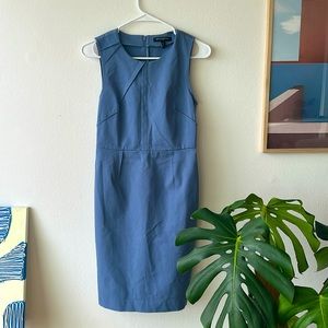 Banana republic dusty blue dress
